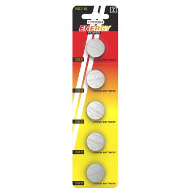 Фотография товара 'Эра Батарейки Трофи CR2032-5BL ENERGY POWER Lithium C0032185'