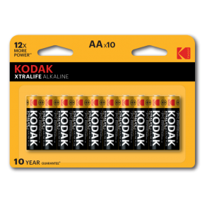 Фотография товара 'Эра Батарейки Kodak LR6-8+2BL XTRALIFE Alkaline Б0014330'