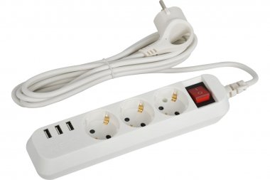 Фотография товара 'Эра Б0052900 Удлинитель электрический U-3es-1,5m-USB c заземлением'