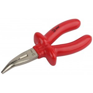 Фотография товара 'Эра Тонкогубцы 160 мм с изогнутым носом диэлектрические 1000V Б0055922'