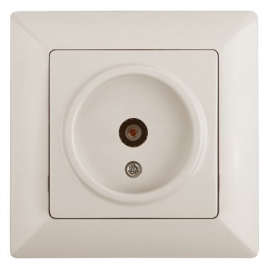 Фотография товара 'Эра Розетка Intro Solo 4-301-02 TV одиночная, СУ, слоновая кость Б0043369'