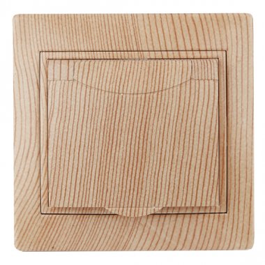 Фотография товара 'Эра Розетка 2P+E Schuko с крышкой, 16А-250В, IP20, СУ, Plano, сосна (10/100/2500) Б0030065'