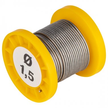 Фотография товара 'Эра Припой с канифолью для пайки ПОС 61 трубка ? 1.5 мм, катушка 50 грБ0061084'