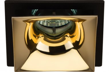 Фотография товара 'Эра Б0056358 Встраиваемый светильник декоративный KL102 BK/GD MR16 GU5.3'