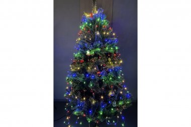 Фотография товара 'Эра Б0047966 ENIN -2NM Гирлянда LED Дождик 10 нитей 2 метра мультиколор 220V (60/1440)'