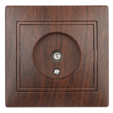 Фотография товара 'Эра Розетка Intro Plano 1-301-10 TV одиночная, IP20, СУ, венге Б0030080'