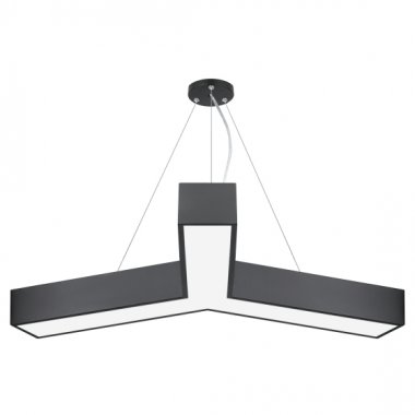 Фотография товара 'Эра Светильник LED Geometria SPO-142-B-40K-044 Igrek 44Вт 4000K 3000Лм IP40 800*80 черный подвесной драйвер внутри Б0058885'