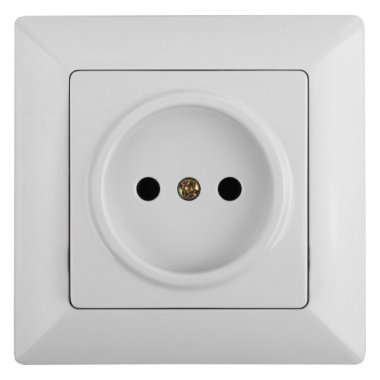 Фотография товара 'Эра Розетка 2P, 16А-250В, СУ, Solo, белый Б0043305'