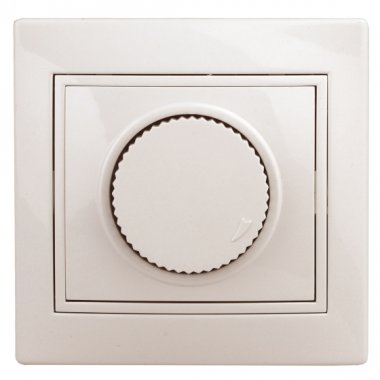 Фотография товара 'Эра Светорегулятор Intro Plano 1-401-02 (диммер) поворотный, 600Вт 230В, IP20, СУ, Plano, слоновая кость Б0053936'