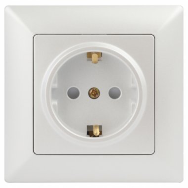 Фотография товара 'Эра Розетка Intro Solo 4-206-06 с заземлением 2P+E Schuko со шторками, 16А-250В, IP20, СУ, перламутр Б0053686'