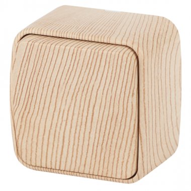 Фотография товара 'Эра Выключатель Intro Polo 3-101-11 одноклавишный 10A-250В, IP20, ОУ, сосна Б0053528'