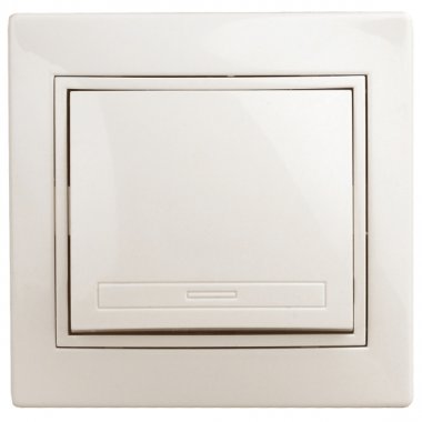 Фотография товара 'Эра Выключатель Intro Plano 1-101-02 одноклавишный, 10А-250В, IP20, СУ, слоновая кость Б0053722'