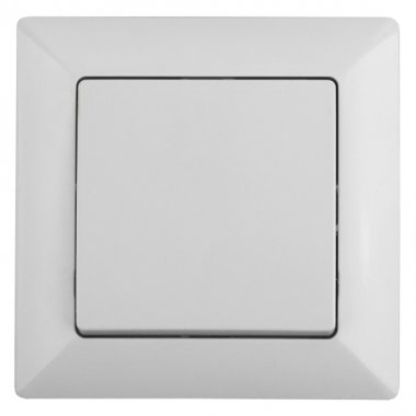 Фотография товара 'Эра Переключатель Intro Solo 4-108-01 одноклавишный промежуточный, 10А-250В, IP20, СУ, белый Б0053617'