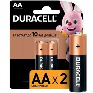 Фотография товара 'Эра Батарейки Duracell 5006607 LR6-2BL BASIC NEW (2/40/9120) Б0026814'