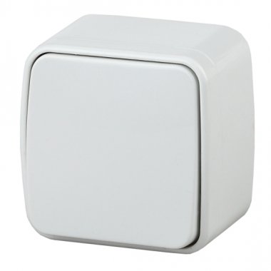 Фотография товара 'Эра Переключатель, 10А-250В, IP20, ОУ, Polo, белый (18/360/4320) Б0036094'