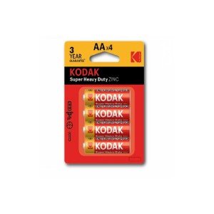 Фотография товара 'Эра Батарейки Kodak R6-4BL SUPER HEAVY DUTY Zinc Б0005119'