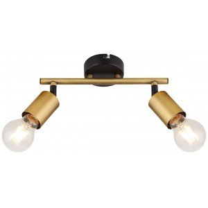 Фотография товара 'Эра Светильник настенно-потолочный спот Rivoli Jordana 7038-702 2 х Е27 40 Вт поворотный Б0054665'