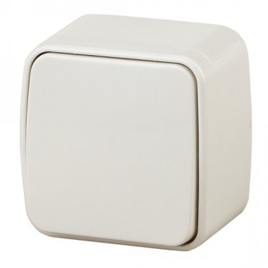 Фотография товара 'Эра Переключатель, 10А-250В, IP20, ОУ, Polo, сл.кость (18/360/4320) Б0036119'