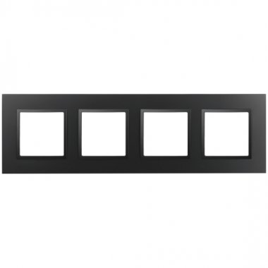 Фотография товара 'Эра Рамка для розеток и выключателей Elegance 14-5014-05 Classic, на 4 поста, антрацит Б0060590'