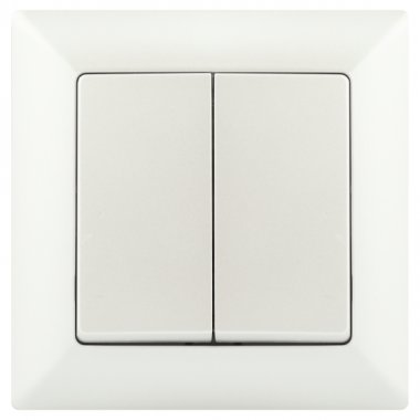 Фотография товара 'Эра Выключатель Intro Solo 4-104-06 двухклавишный 10А-250В, IP20, СУ, перламутр Б0053590'