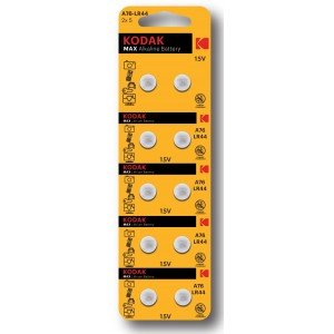 Фотография товара 'Эра Батарейки Kodak AG13 (357) LR1154, LR44 [KAG13-10] MAX Button Cell Б0044718'