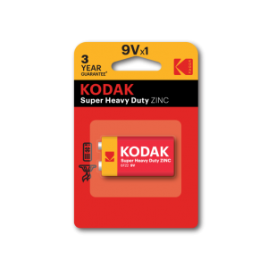 Фотография товара 'Эра Батарейки Kodak 6F22-1BL SUPER HEAVY DUTY Zinc Б0005137'