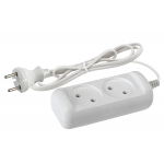 Фотография товара 'Эра Удлинитель электрический UX-2-5m 2 розетки 5м ШВВП 2x0,75мм2 6А Б0038559'