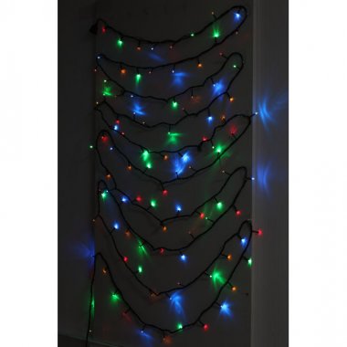 Фотография товара 'Эра Гирлянда LED Нить 10 м мультиколор 8 режимов, 220V, IP20 Б0041893'