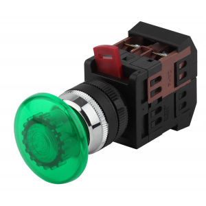 Фотография товара 'Эра Кнопка AEА-22 "Грибок" d22мм 1з+1р (10/400/3200) Б0045634'