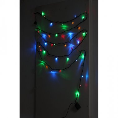 Фотография товара 'Эра Гирлянда LED Нить 5 м мультиколор 8 режимов, 220V, IP20 Б0041892'