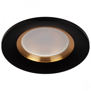 Фотография товара 'Эра Встраиваемый светильник алюминиевый KL107 BK/GD MR16 GU5.3 черный золото Б0061097'