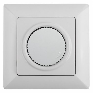 Фотография товара 'Эра Светорегулятор Intro Solo 4-401-01 поворотный, 600Вт 230В, IP20, СУ, белый Б0053959'