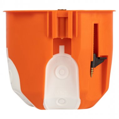 Фотография товара 'Эра Коробка установочная KUU-71-65-unibox оранжевая универсальная 71х65мм UniBox для твердых и полых стен саморезы IP30 Б0061062'