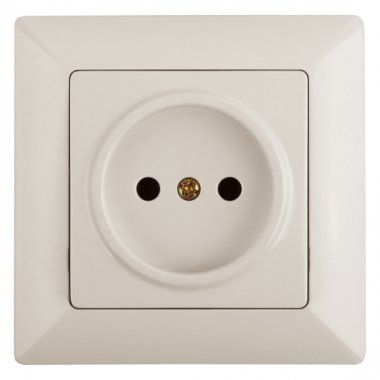 Фотография товара 'Эра Розетка Intro Solo 4-201-02 без заземления 2P, 16А-250В, IP20, СУ, слоновая кость Б0053642'