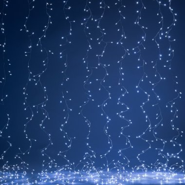 Фотография товара 'Эра Светодиодная новогодняя гирлянда ENIZ-800H занавес Роса-мишура 3*2 м холодный свет 800 microled IP20 Б0060420'