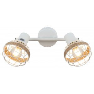 Фотография товара 'Эра Светильник настенно-потолочный спот Rivoli Anselma 7034-702 2 x E14 40 Вт поворотный Б0051975'