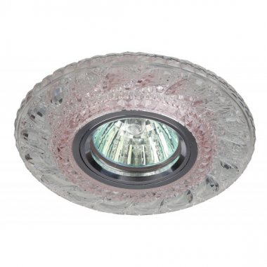 Фотография товара 'Эра Светильник DK LD18 SL PK/WH декор cо светодиодной подсветкой MR16, прозрачный розовый Б0028068'