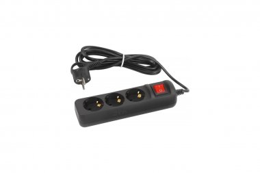 Фотография товара 'Эра Б0057728 Удлинитель электрический UX-3es-3m-B с заземлением с выключателем 3 розетки'