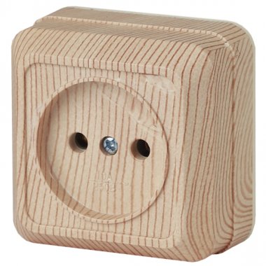 Фотография товара 'Эра Розетка 2P, 16А-250В, IP20, ОУ, Quadro, сосна Б0027648'