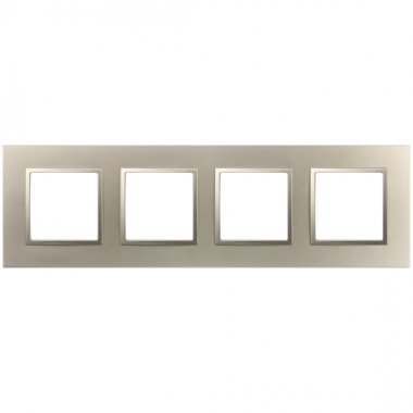 Фотография товара 'Эра Рамка для розеток и выключателей Elegance 14-5014-04 Classic, на 4 поста, шампань Б0060589'