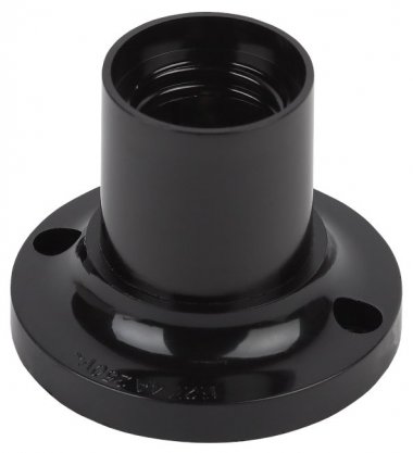 Фотография товара 'Эра Патрон Е27 потолочный, бакелит, черный Б0044083'