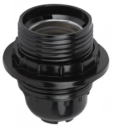 Фотография товара 'Эра Патрон Е27 с кольцом, бакелит, черный Б0044084'