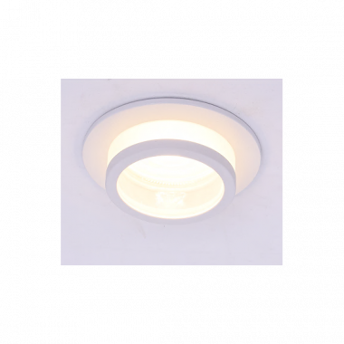 Фотография товара 'Эра Встраиваемый светильник алюминиевый ЭРА KL89 WH MR16/GU5.3 Б0054356'