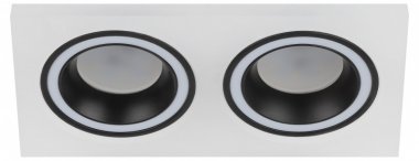 Фотография товара 'ЭРА DK92 WH/BK MR16/GU5.3 Встраиваемый светильник декоративный'