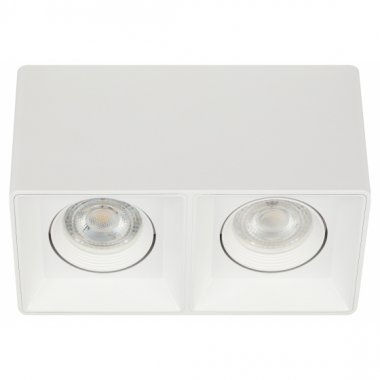 Фотография товара 'Эра Светильник настенно-потолочный спот ЭРА OL24-2 WH MR16/GU5.3, белый, поворотный Б0054382'