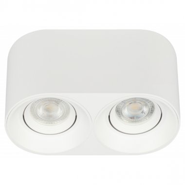 Фотография товара 'Эра Светильник настенно-потолочный спот ЭРА OL25-2 WH MR16/GU5.3, белый, поворотный Б0054384'