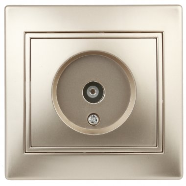 Фотография товара 'Эра Розетка Intro Plano 1-301-04 TV одиночная, IP20, СУ, шампань Б0030079'