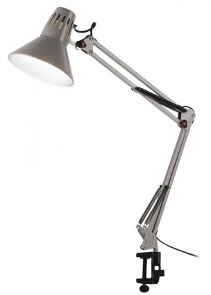 Фотография товара 'Эра Настольный светильник ЭРА N-121-E27-40W-GY Е27 на струбцине серый Б0052758'