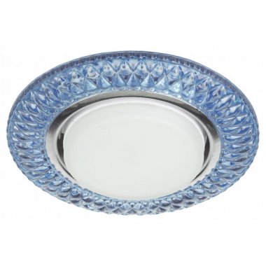 Фотография товара 'Эра Светильник DK LD23 BL1/WH декор cо светодиодной подсветкой Gx53, голубой Б0029628'