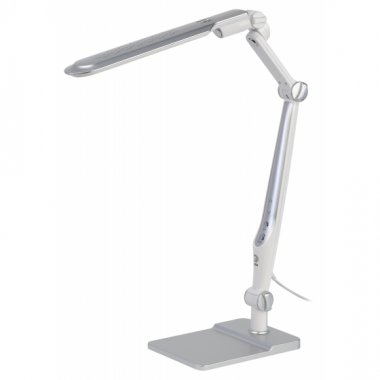 Фотография товара 'Эра Настольный светильник ЭРА NLED-497-12W-S светодиодный на струбцине и с основанием серебро Б0052772'